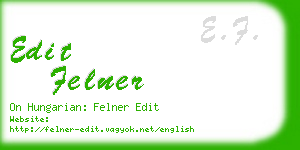 edit felner business card